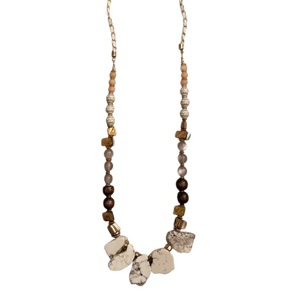 Time and Tru Jewelry - Time and Tru Multi-Tone Beaded Necklace w/free earrings